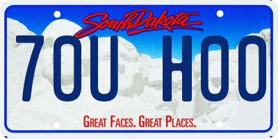 SD license plate 70UH00
