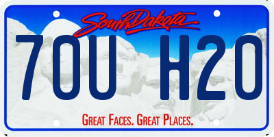 SD license plate 70UH20