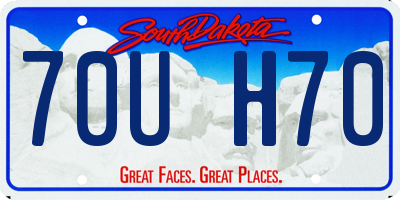 SD license plate 70UH70