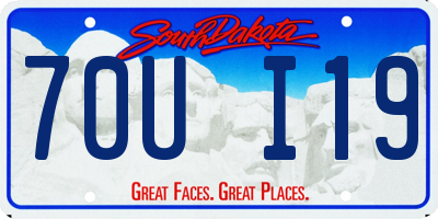 SD license plate 70UI19