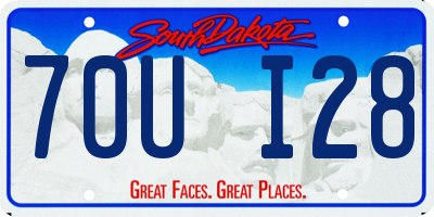 SD license plate 70UI28