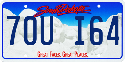 SD license plate 70UI64