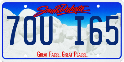 SD license plate 70UI65