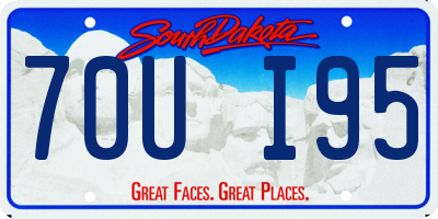 SD license plate 70UI95