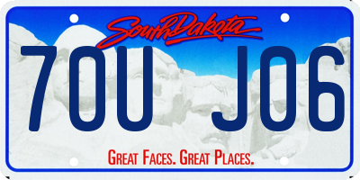 SD license plate 70UJ06