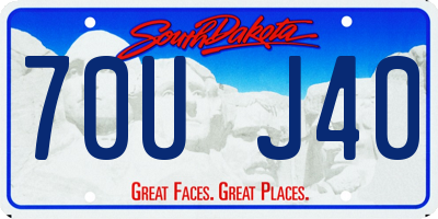 SD license plate 70UJ40