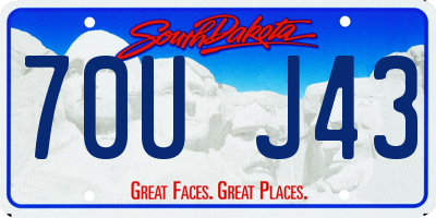 SD license plate 70UJ43