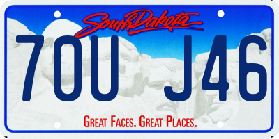 SD license plate 70UJ46