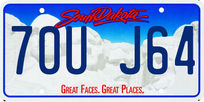 SD license plate 70UJ64