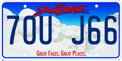 SD license plate 70UJ66