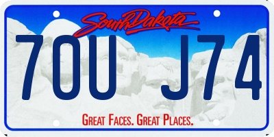 SD license plate 70UJ74