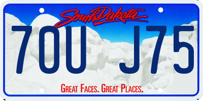 SD license plate 70UJ75