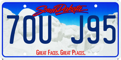 SD license plate 70UJ95