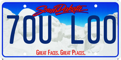 SD license plate 70UL00