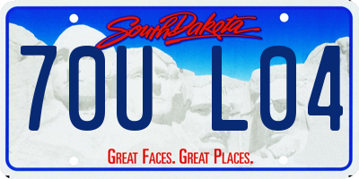 SD license plate 70UL04