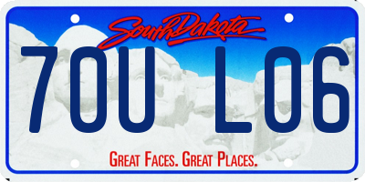 SD license plate 70UL06