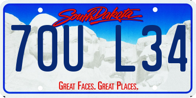 SD license plate 70UL34