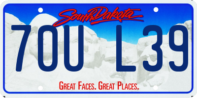 SD license plate 70UL39