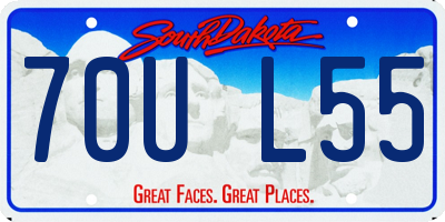 SD license plate 70UL55