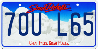 SD license plate 70UL65