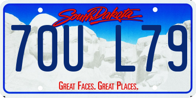 SD license plate 70UL79