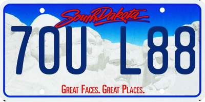 SD license plate 70UL88