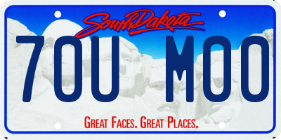 SD license plate 70UM00