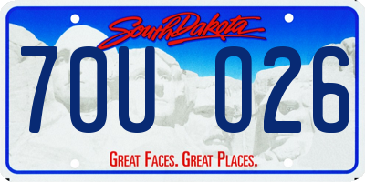 SD license plate 70UO26