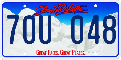 SD license plate 70UO48