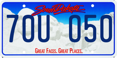 SD license plate 70UO50