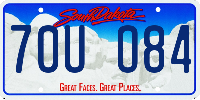 SD license plate 70UO84
