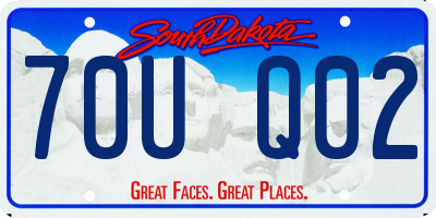 SD license plate 70UQ02