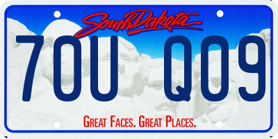 SD license plate 70UQ09