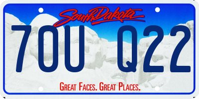 SD license plate 70UQ22