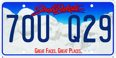 SD license plate 70UQ29