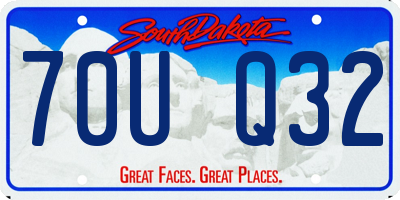 SD license plate 70UQ32