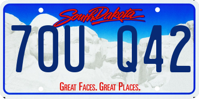 SD license plate 70UQ42
