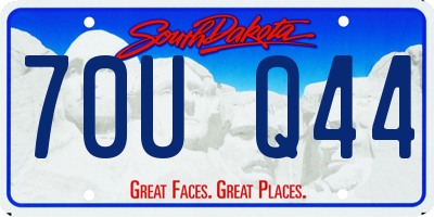 SD license plate 70UQ44