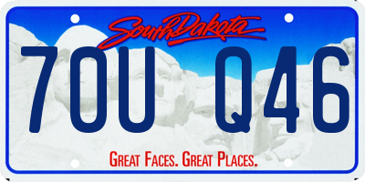 SD license plate 70UQ46