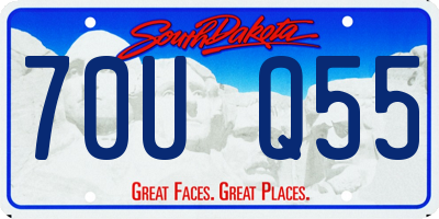 SD license plate 70UQ55