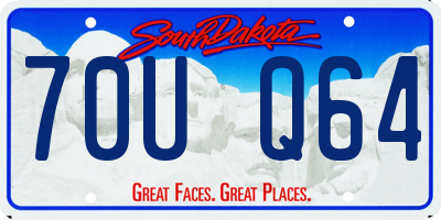 SD license plate 70UQ64