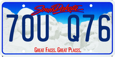 SD license plate 70UQ76