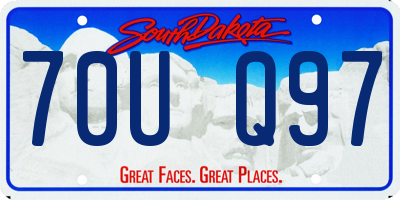SD license plate 70UQ97