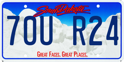 SD license plate 70UR24