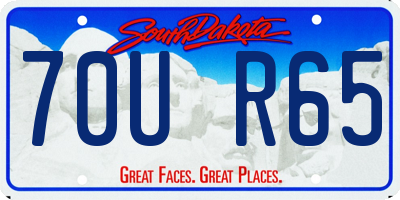 SD license plate 70UR65