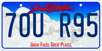 SD license plate 70UR95