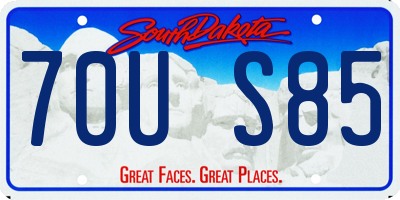 SD license plate 70US85