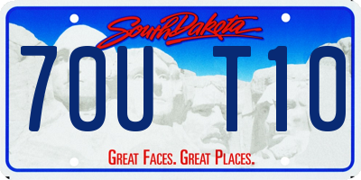 SD license plate 70UT10