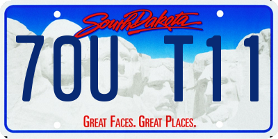 SD license plate 70UT11