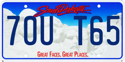 SD license plate 70UT65